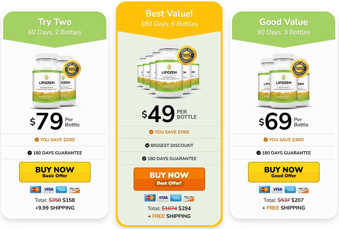 Lipozem Price 1